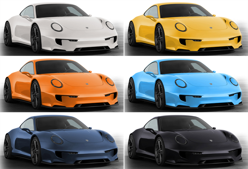 Illustration for article titled This Artist Imagines What A Future Electric Porsche 911 Could Look LikeÂ